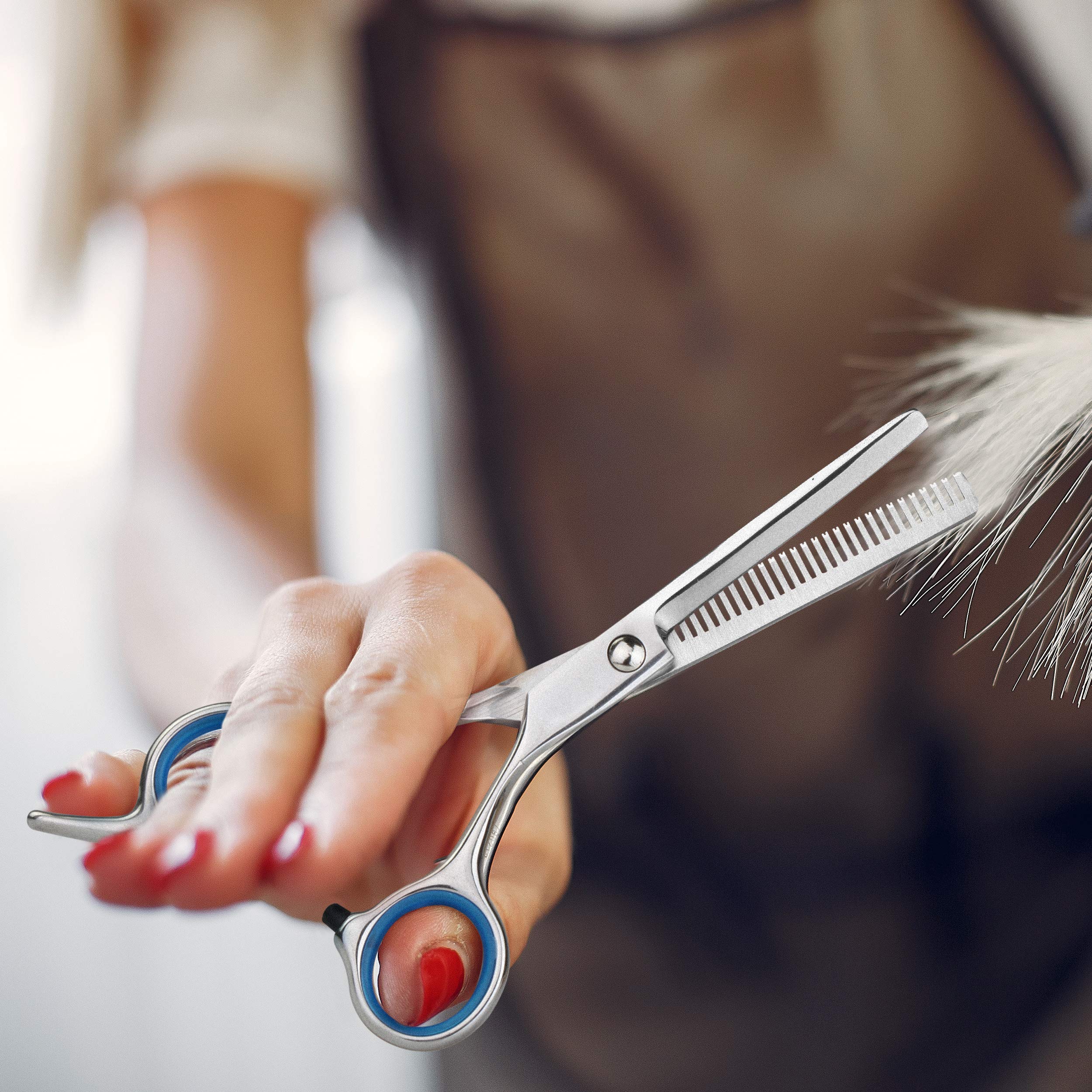 Professional Hair Thinning Scissors for Men & Women - Texturizing Shears, Blending Scissors for Hair Cutting & Styling | Perfect for Salon, Home Use & DIY Hairstyling