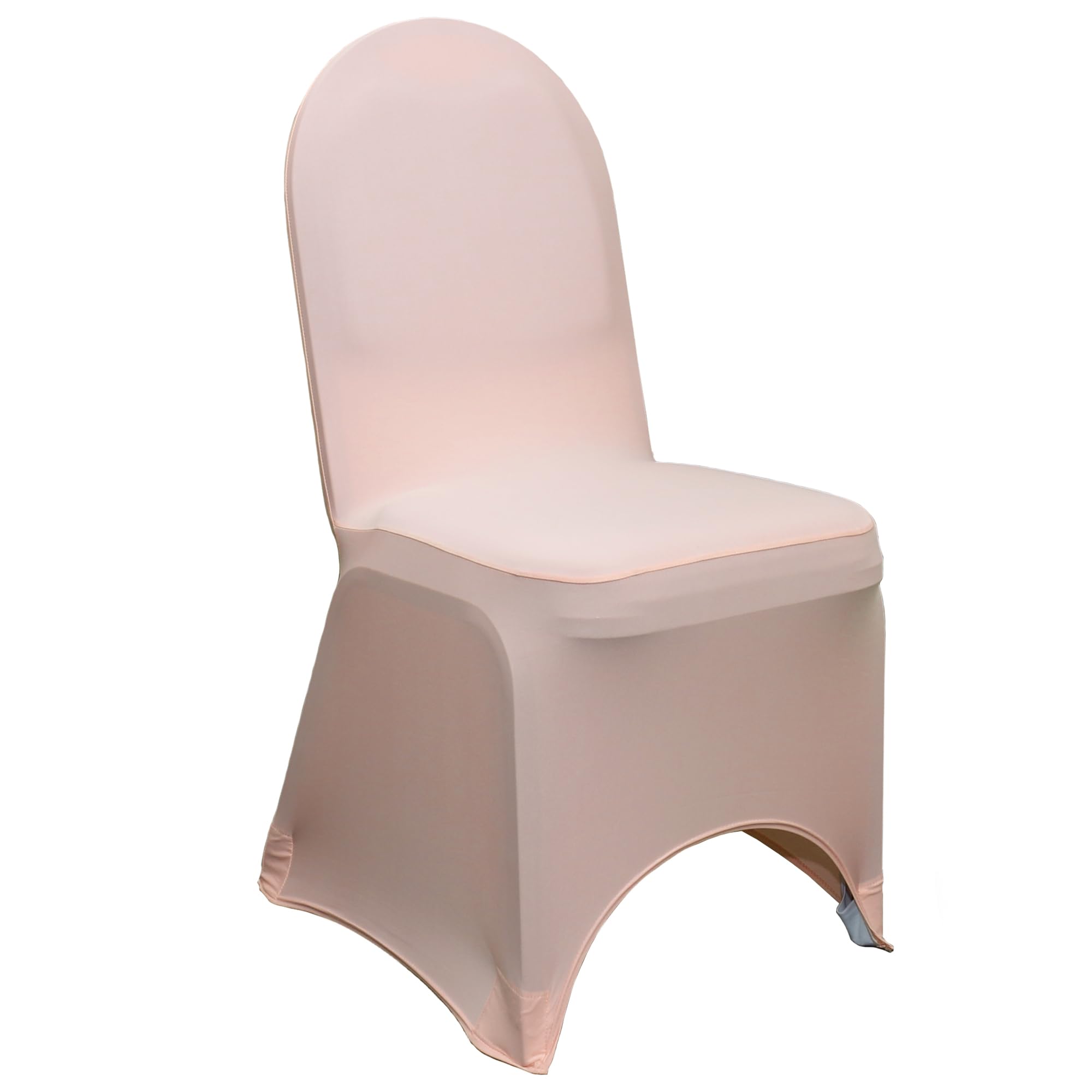 100 Pack Stretch Spandex Banquet Chair Covers - Blush Wedding Chair Slipcovers, Premium Elastic Chair Covers for Weddings, Parties, Events & Home Decor - Fits Most Standard Chairs