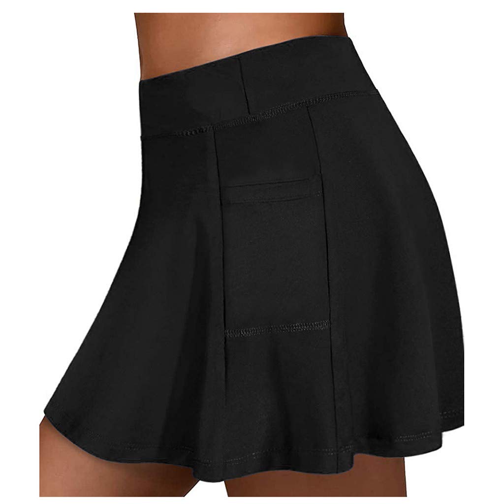 Viligee Women's Tennis Skirt Shorts with Pockets - Athletic Skorts for Running, Yoga, Golf & Fitness - Comfortable Casual Sports Shorts for Women & Teen Girls - Perfect for Gym, Workouts and Outdoor Activities