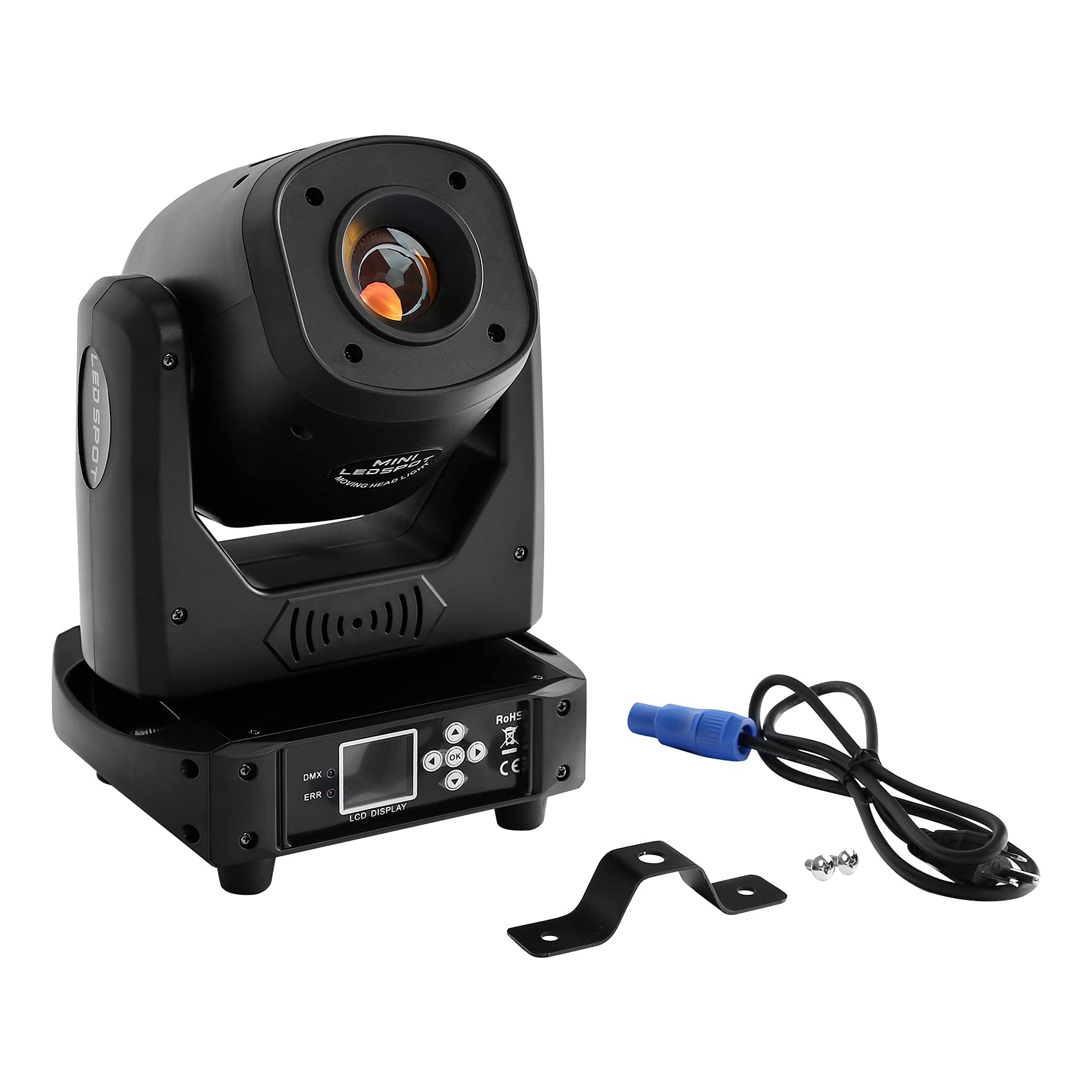 TC-Home 100W DMX Moving Head Light with 5 Facet Prism - Professional DJ Stage Lighting for Concerts, Clubs, and Events (SE0000094-BK)