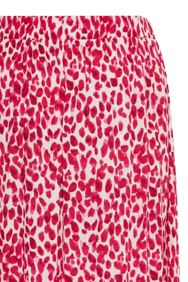 Marrakech Boho Ankle Skirt with Love Potion Dot Print - Flowy Maxi Skirt for Women - Perfect for Beach Vacations, Music Festivals & Summer Outfits