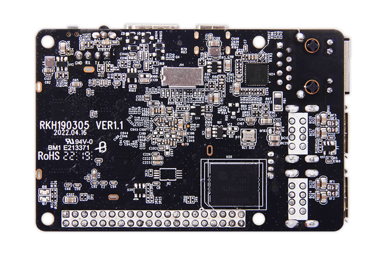 XPI-3128 Single Board Computer - Rockchip RK3128 Quad Core Cortex-A7 8GB WiFi Embedded Development Board | Compact Card-Sized High Performance Module for IoT, Smart Home & DIY Electronics Projects
