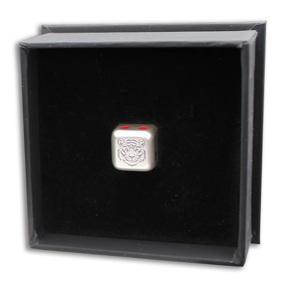2022 1 oz Silver Year of the Tiger Coin - BU Brilliant Uncirculated with Mint Box & COA | Limited Edition Collectible for Chinese New Year Gifts & Investment