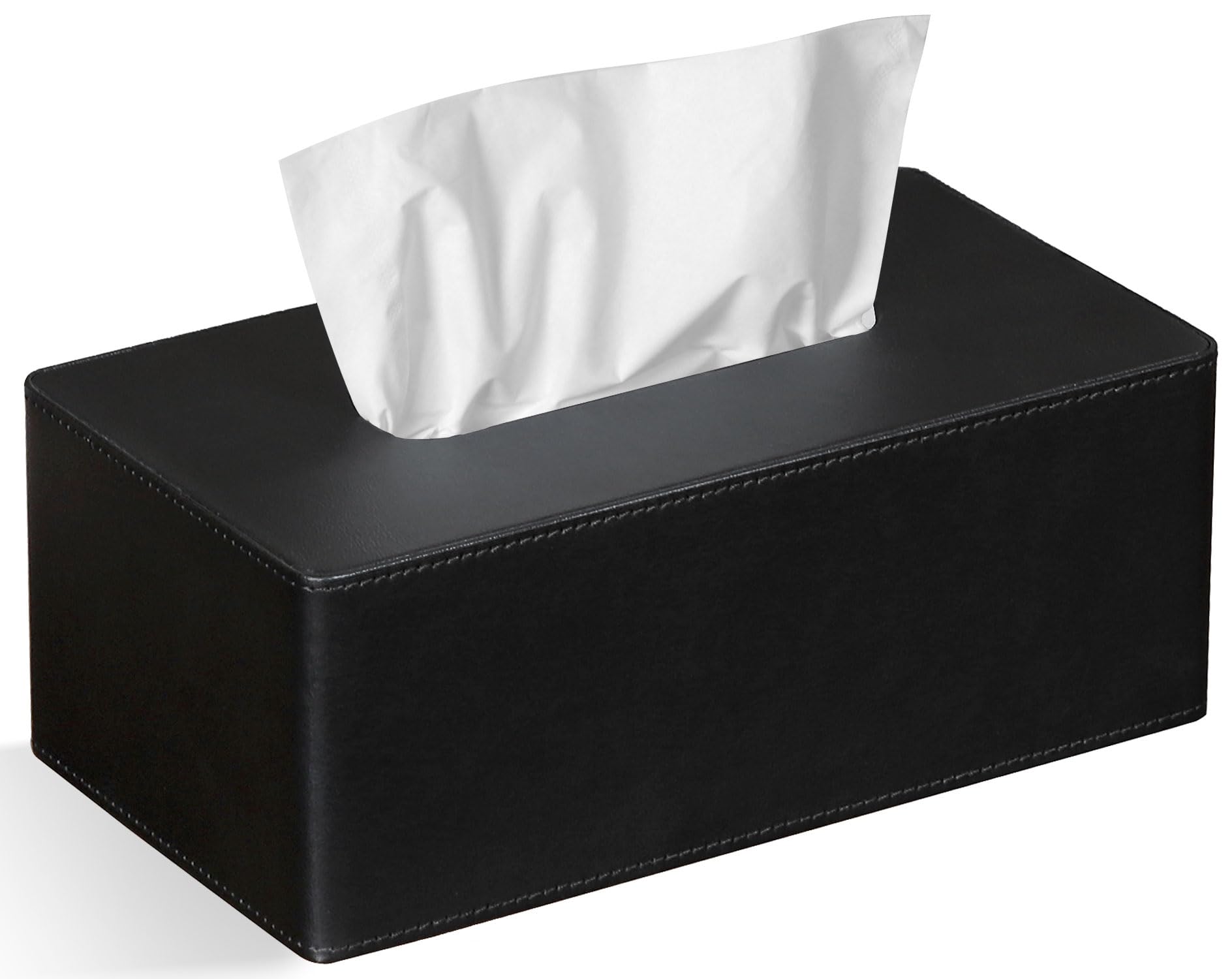 Elegant PU Leather Tissue Box Cover 9.8