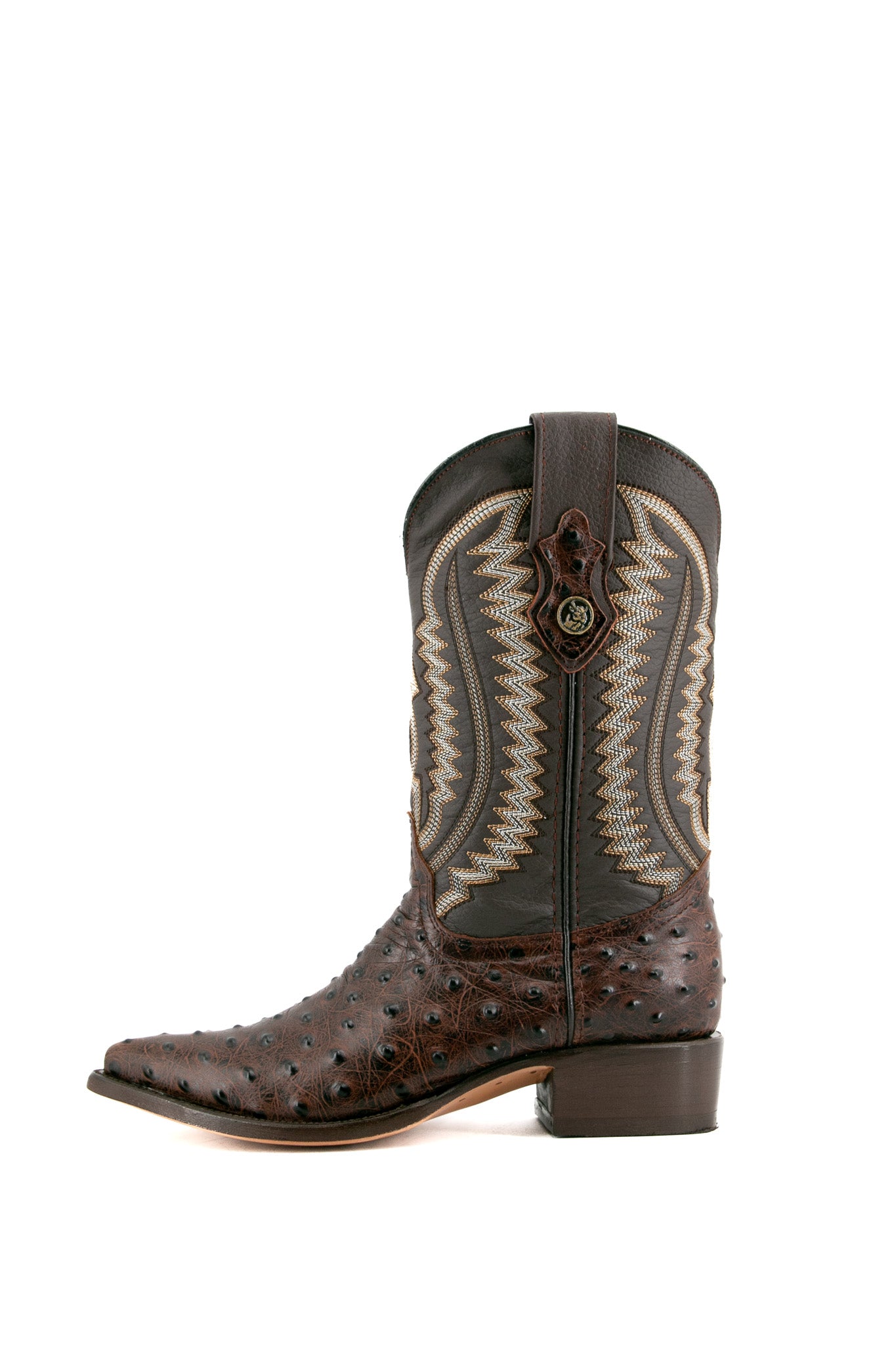 Ostrich Ranch Snip Toe Cowboy Boots for Men & Women - Western Style Leather Boots with Exotic Ostrich Skin - Perfect for Rodeo, Country Dancing & Western Fashion