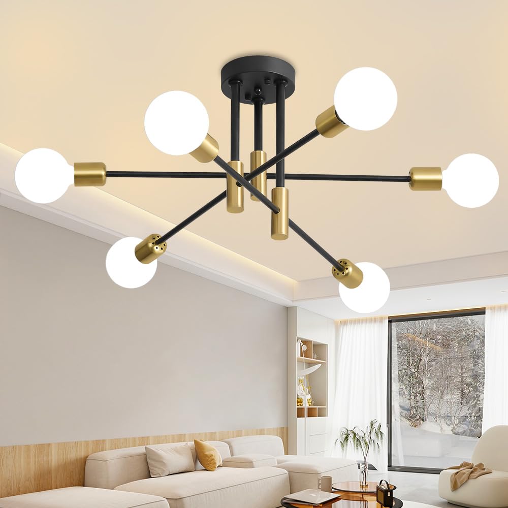 Biewalk 6-Light Modern Sputnik Chandelier - 31.18