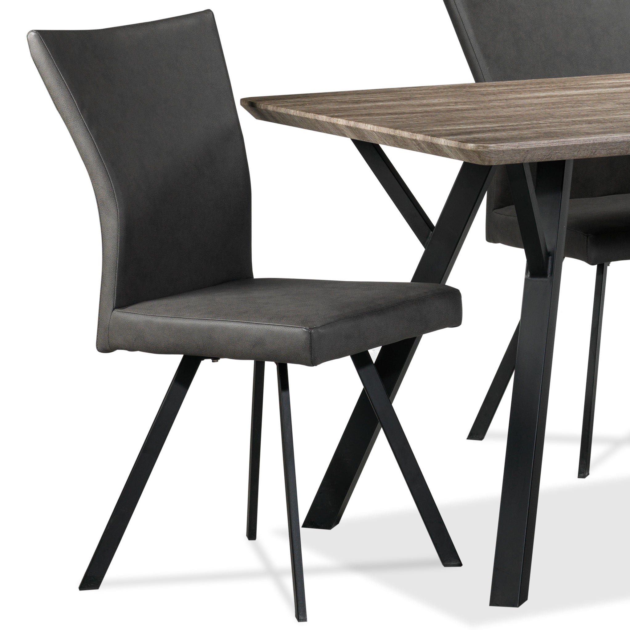 Stylish Grey Chuck Side Chair - Modern Accent Chair for Dining Room, Living Room & Office - Comfortable & Durable Seating Solution