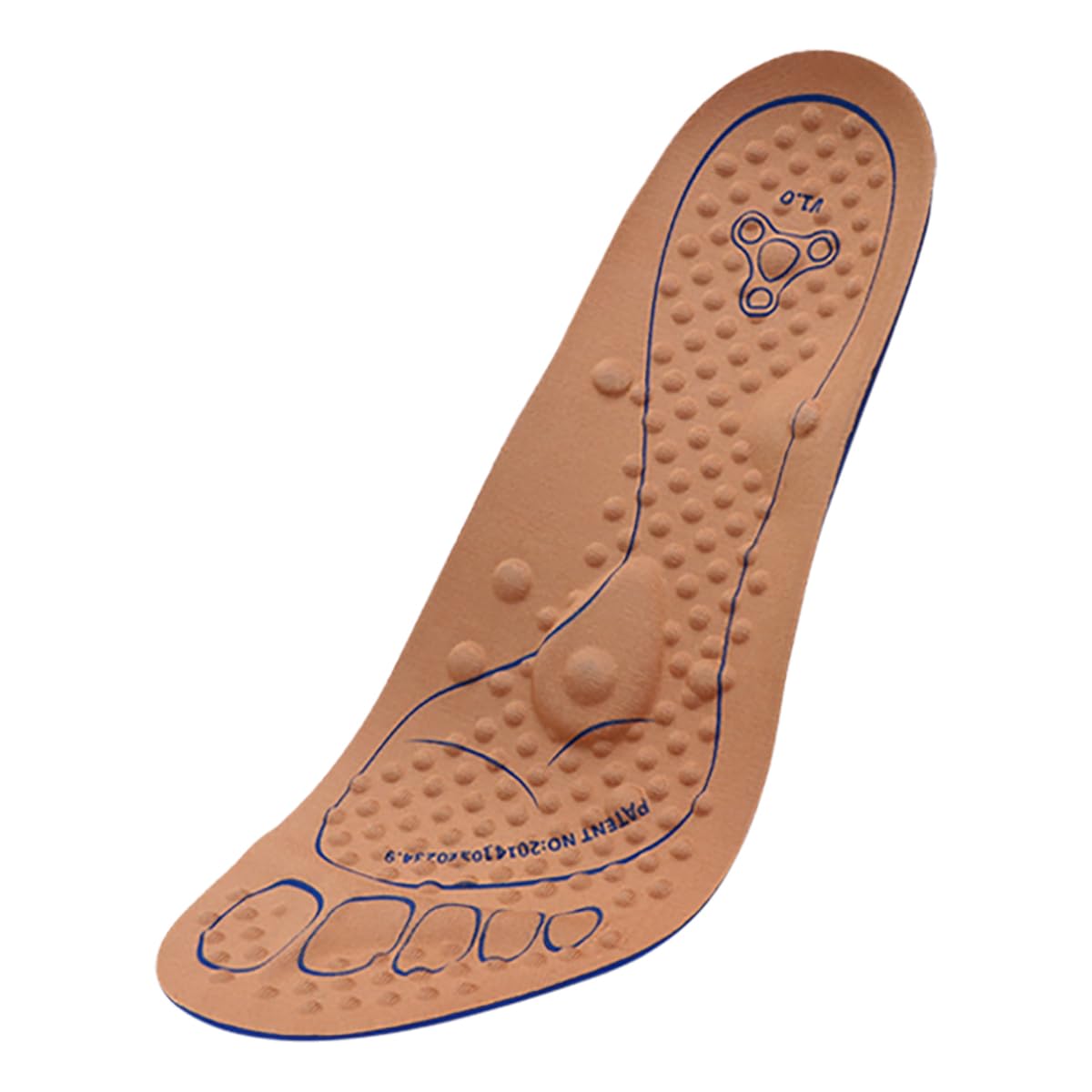 **Magnetic Massage Shoe Insoles for Women & Men - Reflexology Foot Therapy to Improve Immunity & Circulation - Comfortable Orthotic Insoles for Middle-Aged & Elderly (Brown, US Men 10 / Women 12) - Perfect for Work, Walking & Daily Comfort**