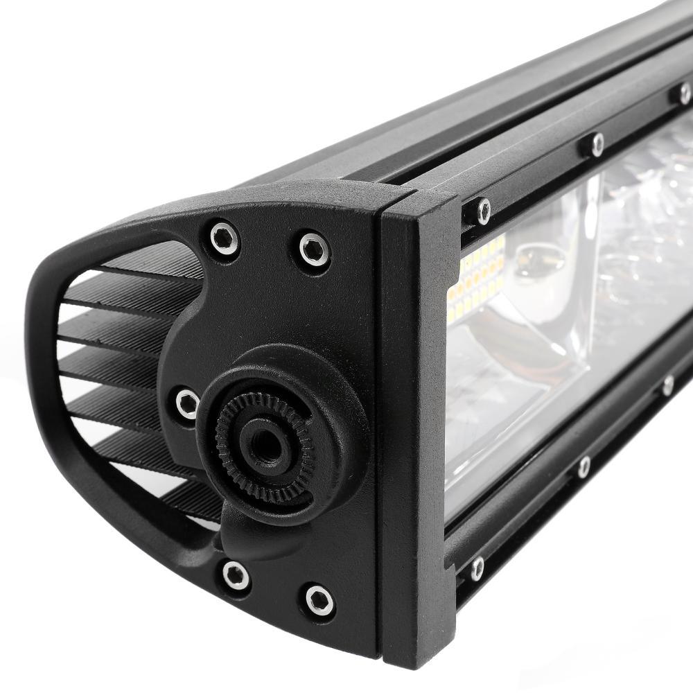 50 Inch 6 Modes White & Amber Curved LED Light Bar for Off-Road Trucks, ATVs, UTVs - Waterproof, Durable for Night Driving, Hunting, Camping Adventures