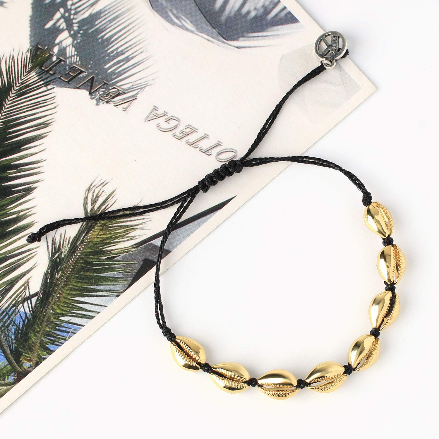 Handmade Gold Sea Shell Bracelet with Boho Cowry Beads - Stylish Women's Beach Jewelry for Summer Vacations & Boho Fashion Accessories