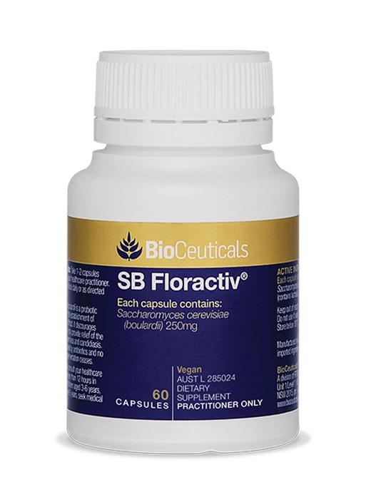 BioCeuticals SB Floractiv Probiotic Supplement - Supports Digestive Health & Immune System - Ideal for Gut Balance & Wellness - Perfect for Daily Use, Travel, and Post-Antibiotic Recovery