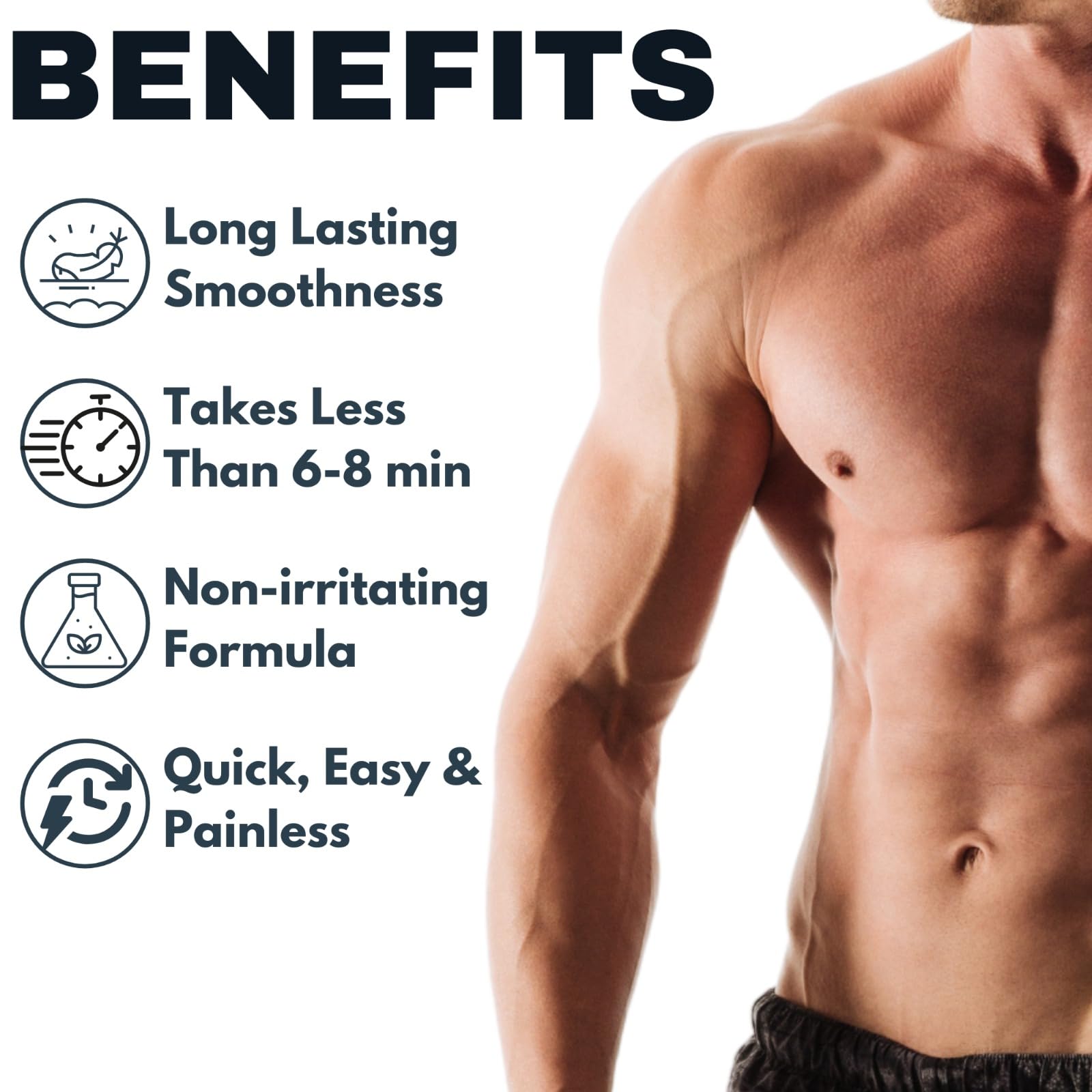 Samnyte Men's Hair Removal Spray - Instant Private Part Hair Remover Cream Spray & Wax Stick (1 Count) | Gentle, Fast-Acting Formula for Smooth Skin | Perfect for Body Grooming, Bikini Line & Sensitive Areas