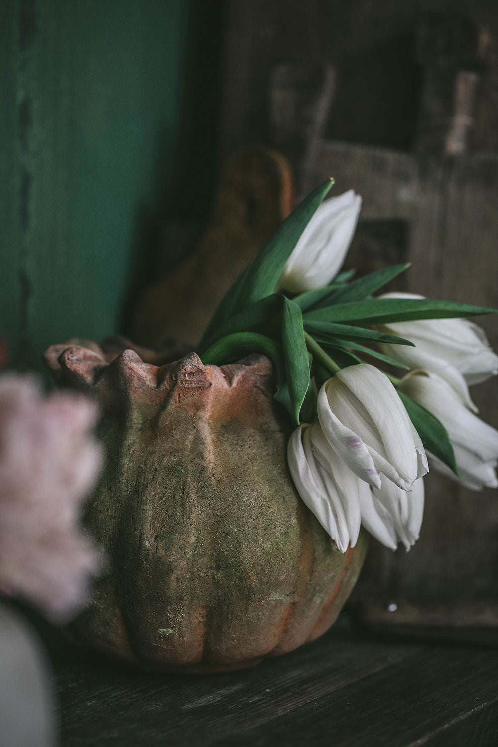 Aged Terracotta Poppy Planter - Handmade Clay Flower Pot for Indoor & Outdoor Plants - Perfect for Home Garden, Patio Decor, and Gift Ideas