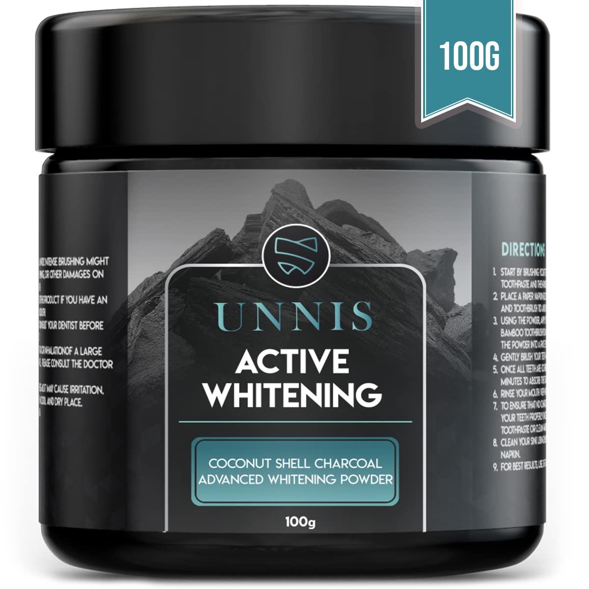 Professional Activated Charcoal Teeth Whitening Kit - Whitening Toothpaste & Powder for Dental Care | Brighten Smile, Remove Stains at Home