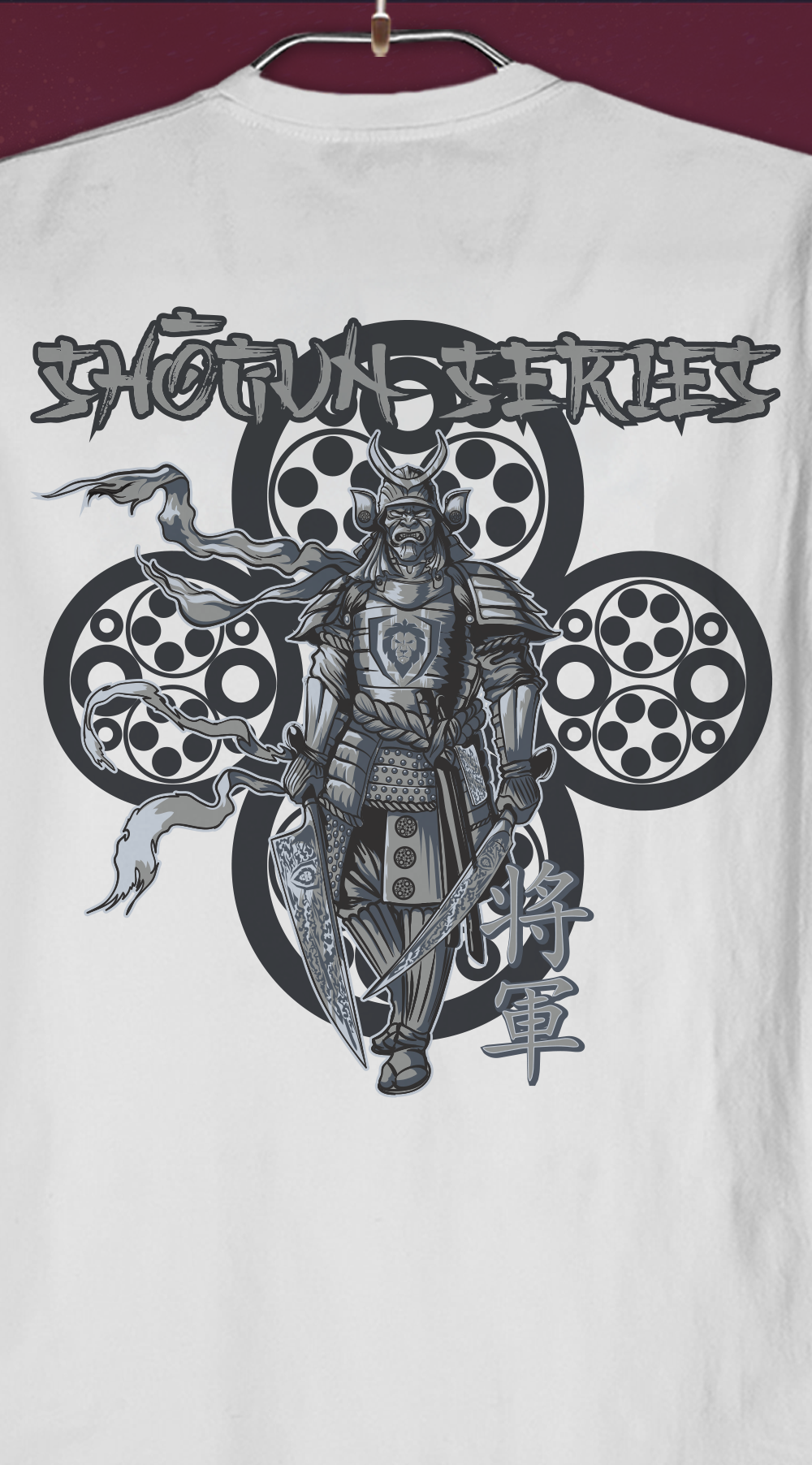 Shogun Series Regal Warrior T-Shirt - Premium Cotton Graphic Tee for Men - Perfect for Casual Wear, Street Fashion & Anime Fans