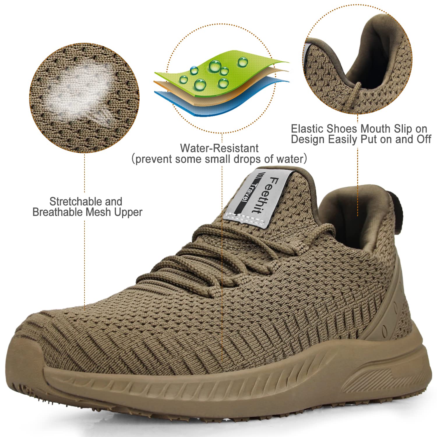Feethit Women's Lightweight Tennis Running Shoes - Breathable Walking Sneakers for Gym, Work, Travel - Comfortable Casual Shoes for Nurses, Waitresses & Active Women - Perfect for Jogging, Workouts & Daily Wear