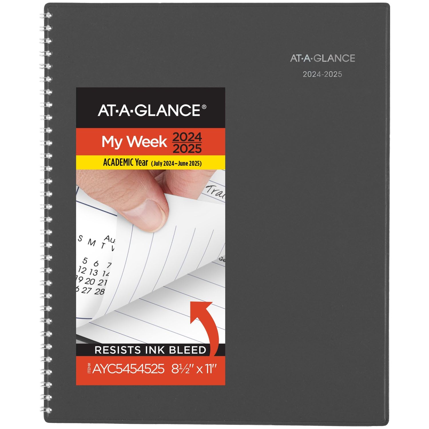 AT-A-GLANCE 2024-2025 Academic Planner - Weekly & Monthly Calendar, 8.5