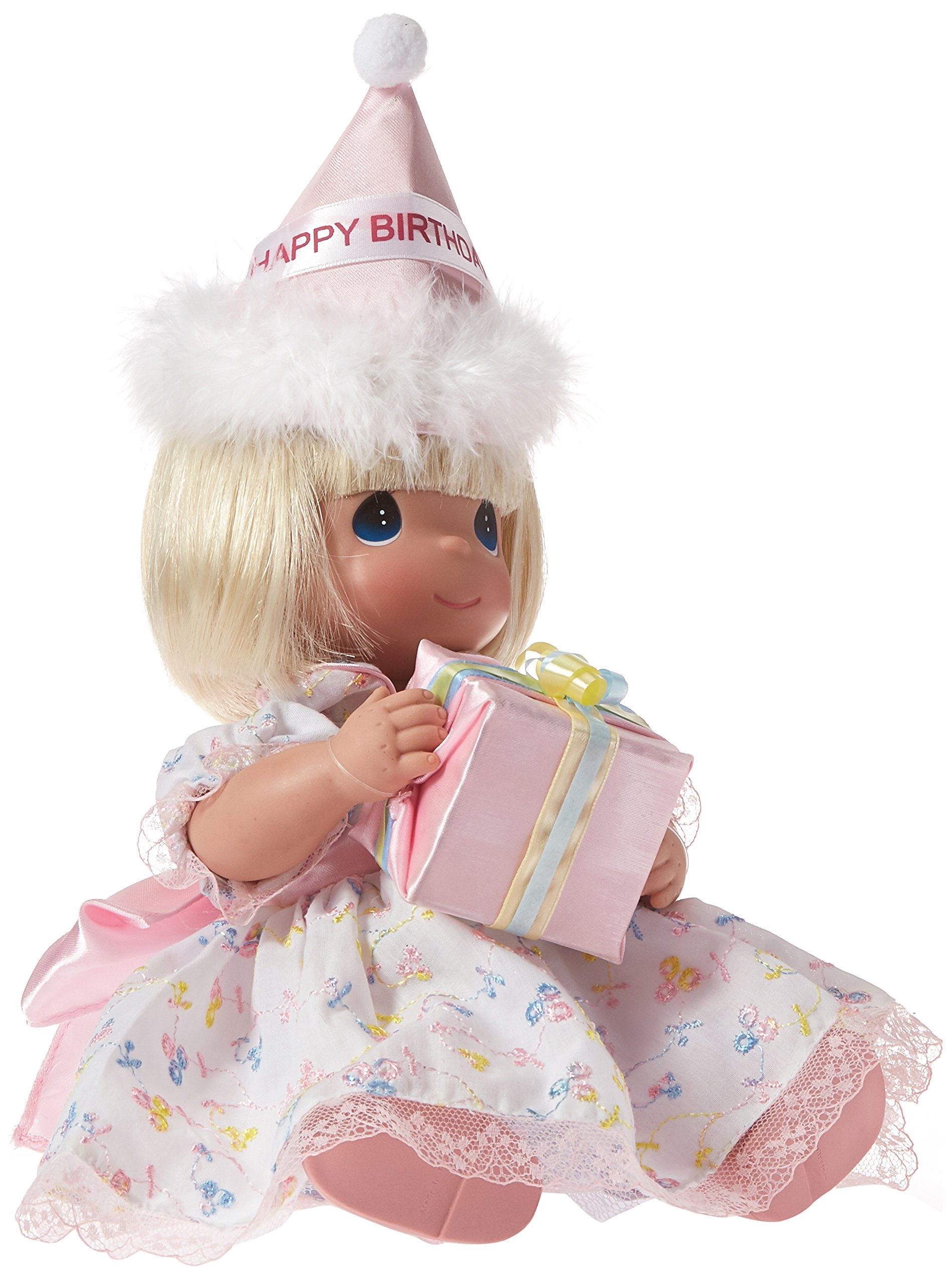 Precious Moments The Doll Maker Linda Rick 12-inch Birthday Wishes Blonde Doll - Perfect Gift for Birthdays, Collectors & Home Decor