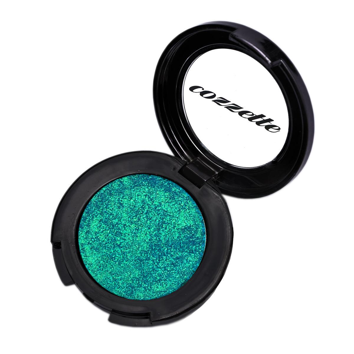 Cozzette Crystal Cream Eye Shadow Compact - Long-Lasting Shimmer & Glitter Makeup for Day & Night - Perfect for Parties, Weddings & Special Occasions