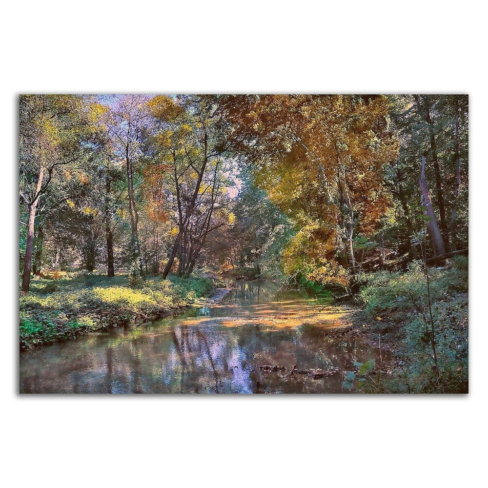 Autumn in the Afternoon by John Rivera - Premium Canvas Wall Art Print, Ready to Hang - Perfect for Living Room, Bedroom & Office Decor