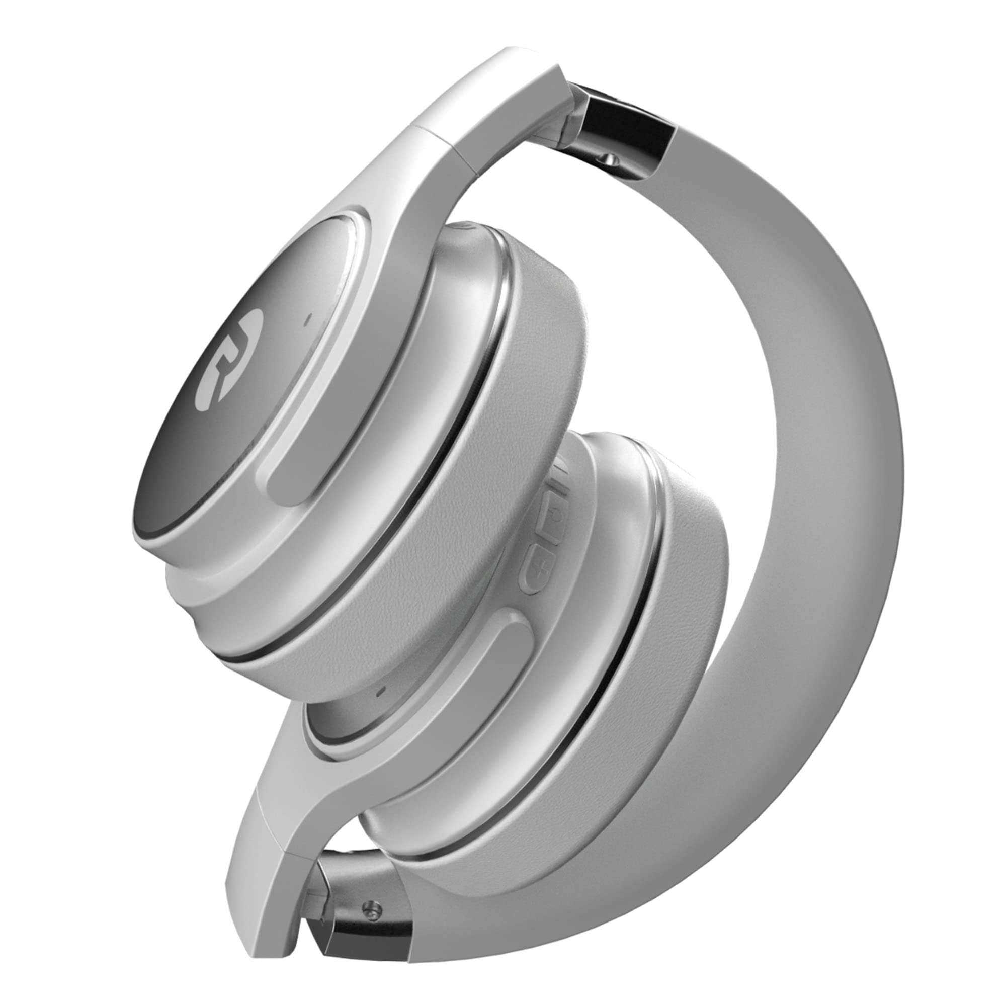 Raycon Everyday Wireless Bluetooth Over-Ear Headphones with Active Noise Cancelling, Awareness Mode, Built-in Mic, IPX4 Water Resistance, 38H Battery – Frost White | Perfect for Travel, Workouts & Commuting