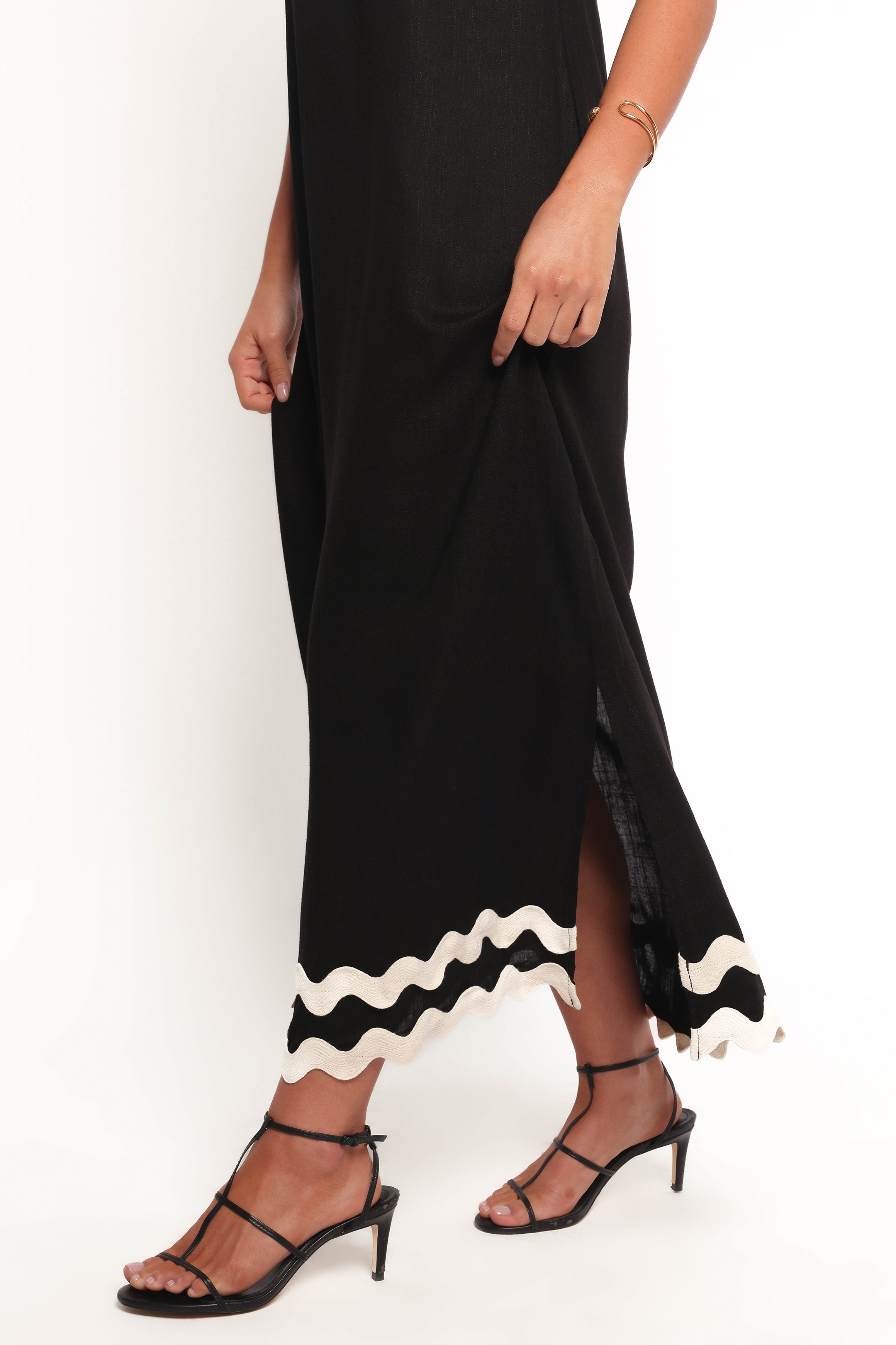 Juno Maxi Dress for Women - Elegant Black Long Summer Dress - Perfect for Beach, Vacation, and Casual Wear