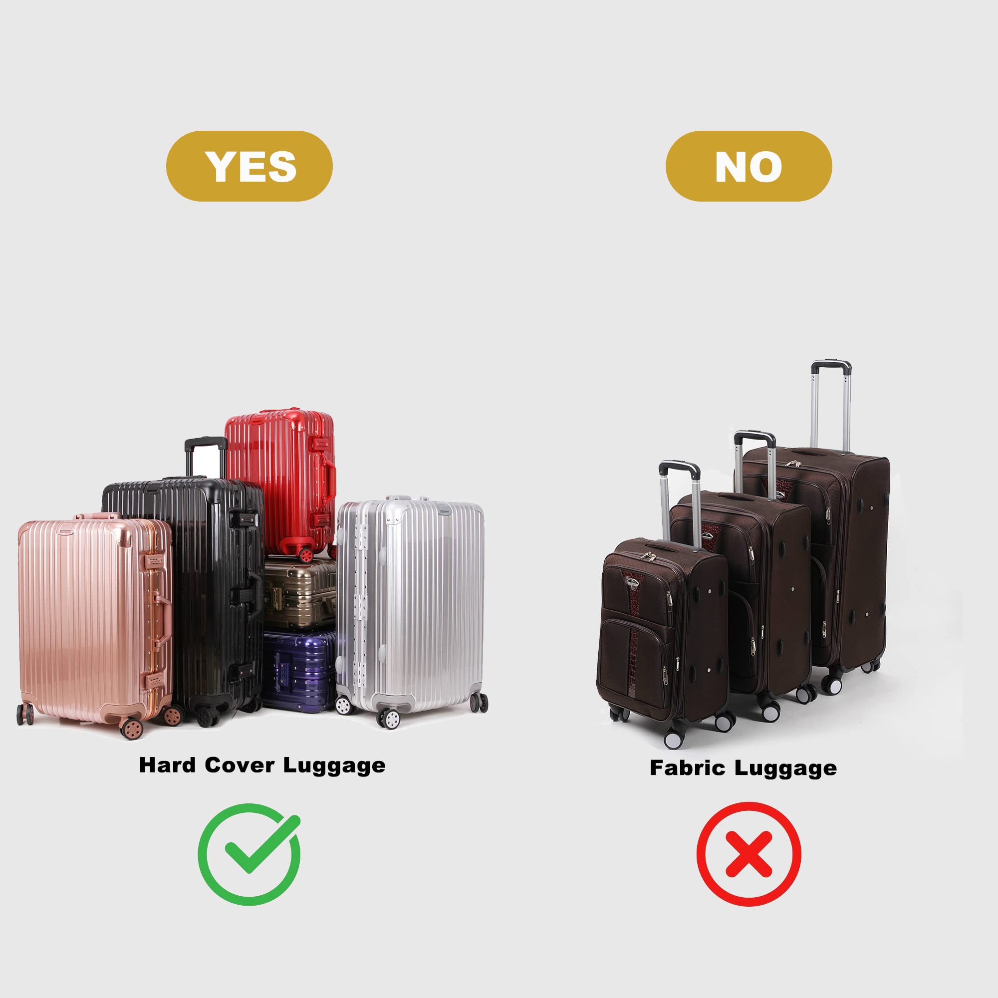 BQLZR Black Spinner Luggage Wheels - Left & Right Plastic Swivel Caster Wheels with 3 Holes (1.22