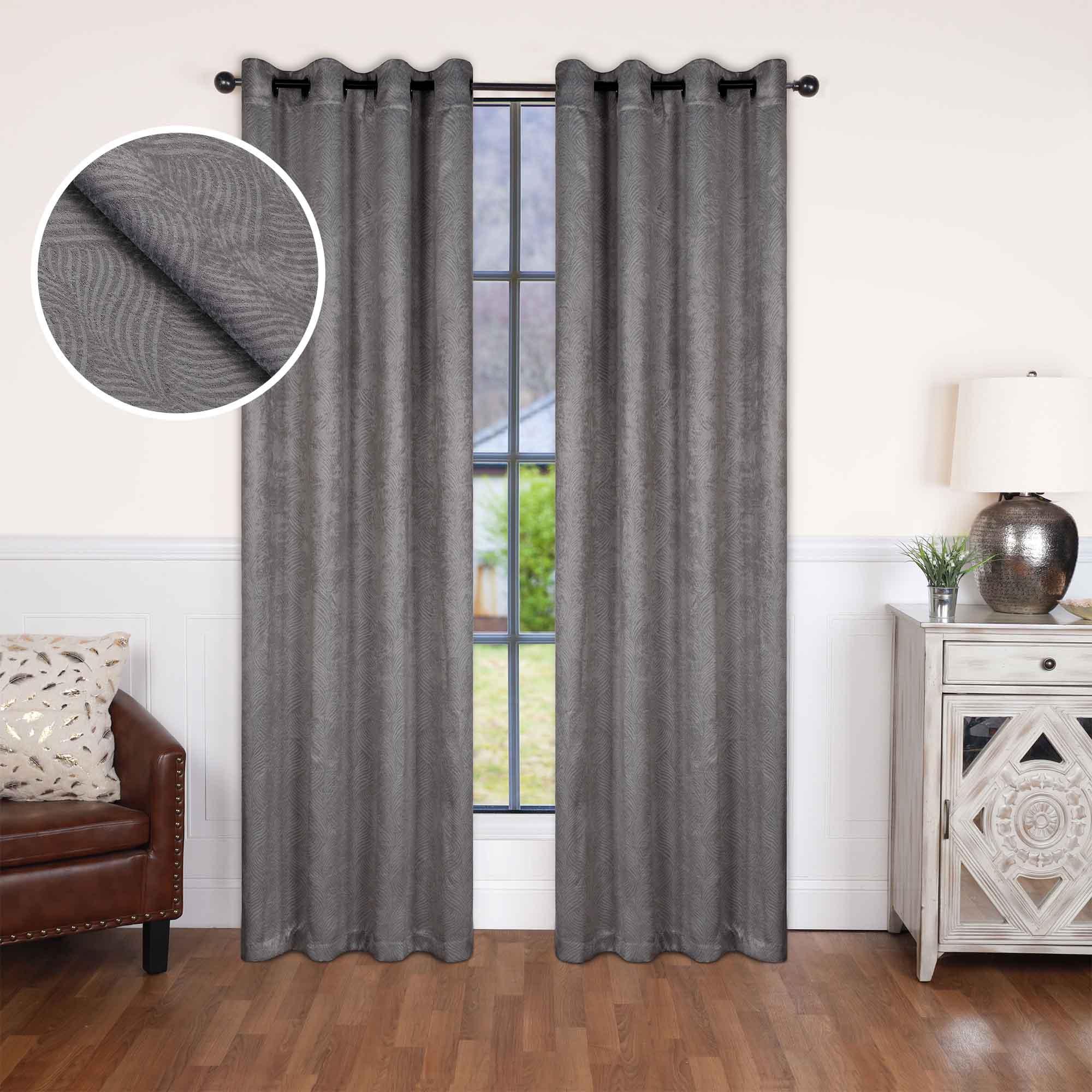 Waverly Modern Washable Blackout Curtains - Room Darkening Window Treatment Panel Set for Bedroom & Living Room - Noise Reducing Thermal Insulated Drapes for Better Sleep & Privacy