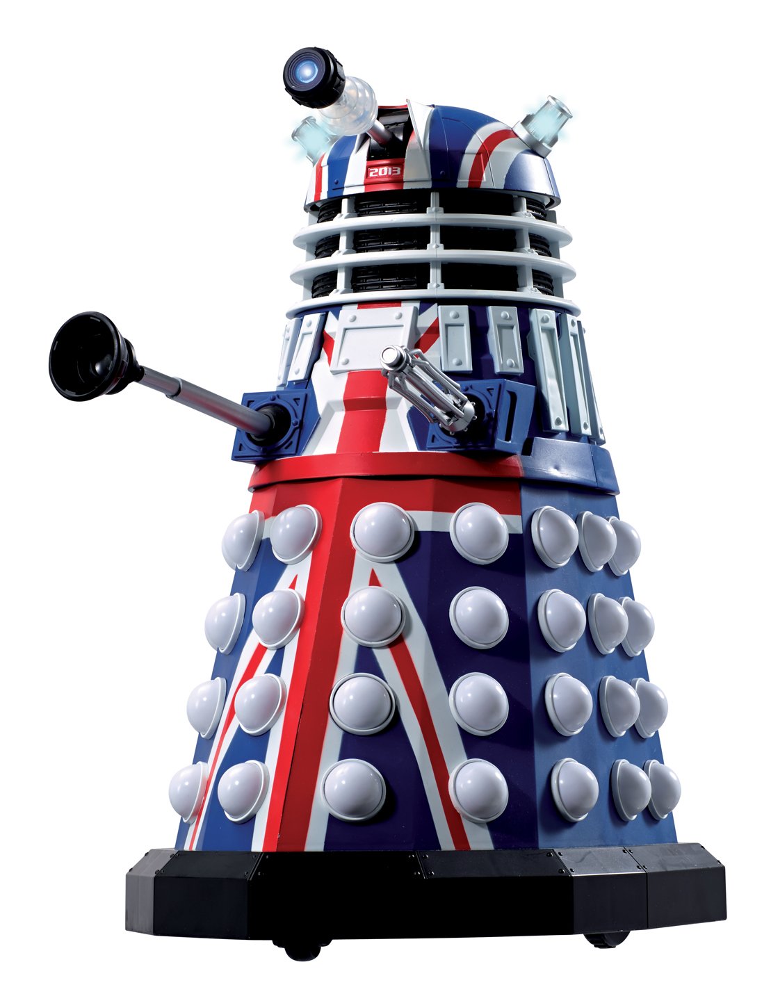 Doctor Who 50th Anniversary Dalek Action Figure with Sound & Light Effects - Collectible British Sci-Fi Toy for Fans, Home Decor & TV Show Enthusiasts