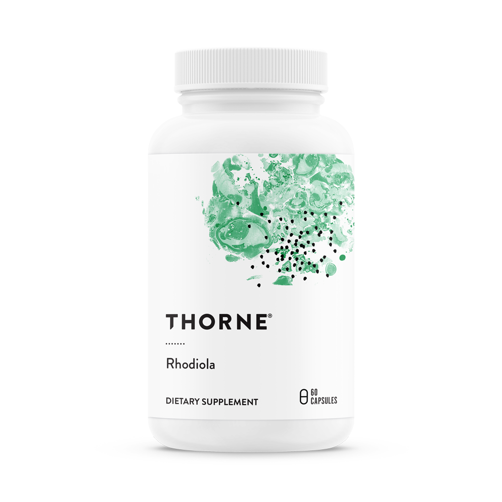 Thorne Rhodiola (SF755) - Premium Rhodiola Rosea Supplement for Stress Relief & Energy Boost - Supports Mental Clarity & Physical Endurance - Ideal for Busy Professionals & Athletes