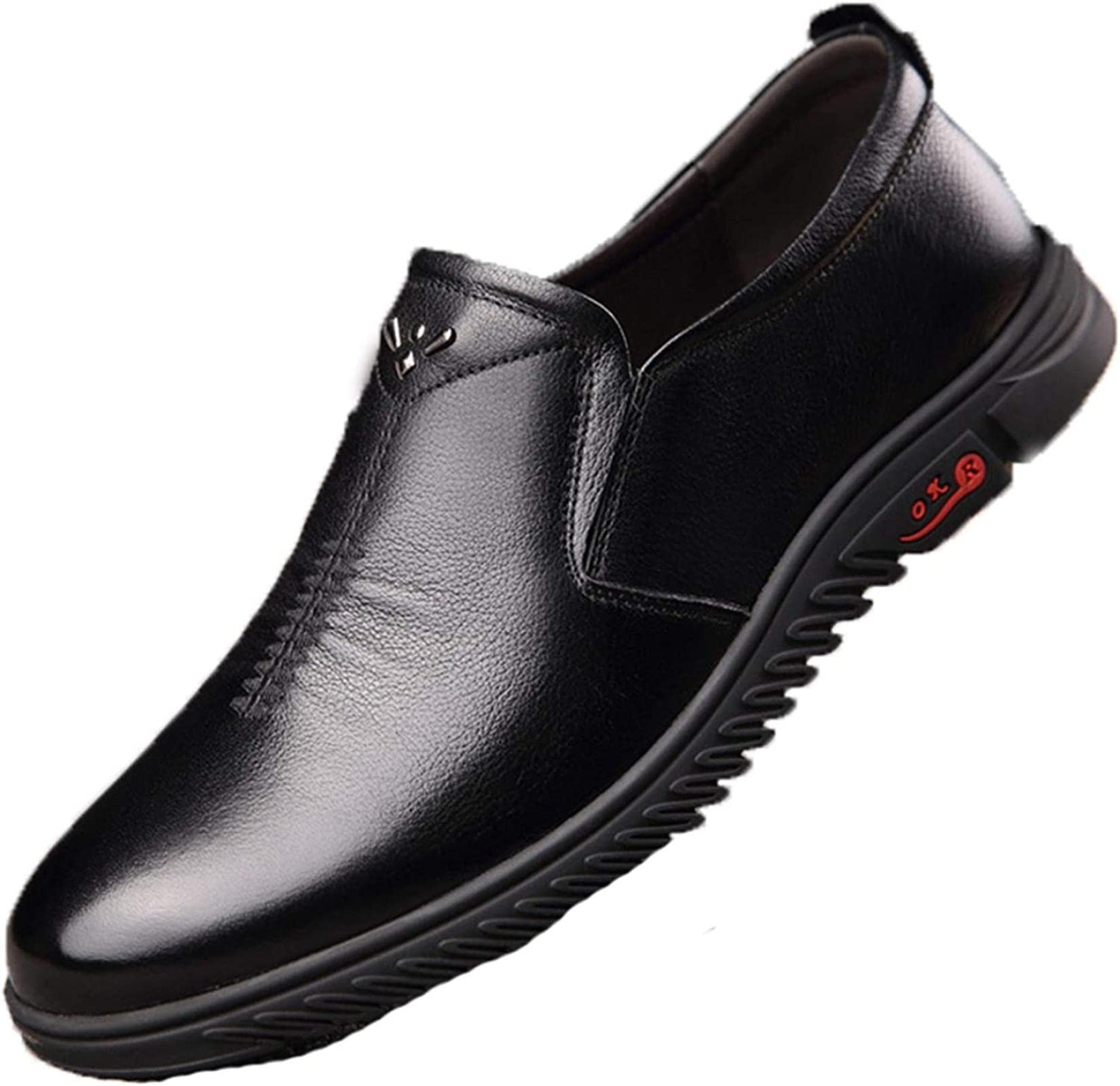 Samtiny Men's Formal Leather Shoes for Spring & Autumn - Fashionable Low Cut Work & Casual Shoes for Office, Business, and Everyday Wear