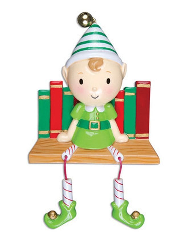 Elf on the Shelf Christmas Tree Ornament - Festive Holiday Decor for Xmas Tree, Mantel & Home Decorations