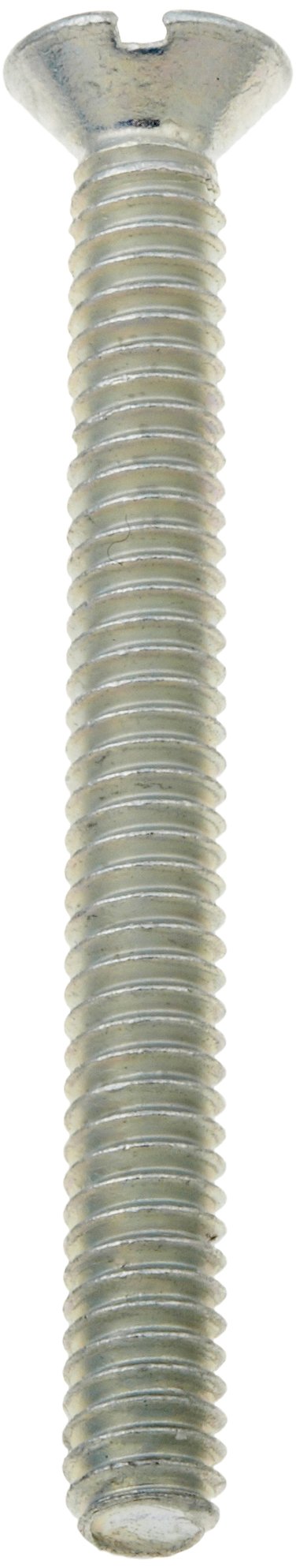 #10-32 Steel Machine Screws - Zinc Plated Flat Head (50 Pack) for DIY & Machinery Repair