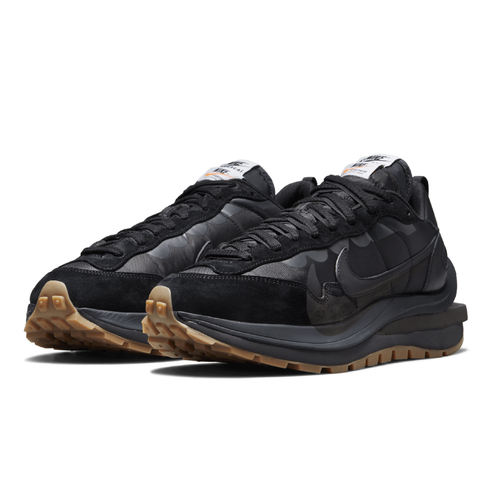 Nike x Sacai Vaporwaffle Black/Gum Sneakers (DD1875 001) - Men's Fashion Running Shoes for Casual Wear & Street Style