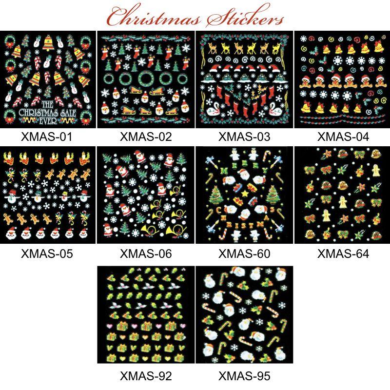 Christmas Nail Stickers - Festive Holiday Nail Art Decals for Parties & Gifts | DIY Manicure Designs for Women & Teens | Perfect for Christmas Celebrations, New Year's Eve & Winter Holidays