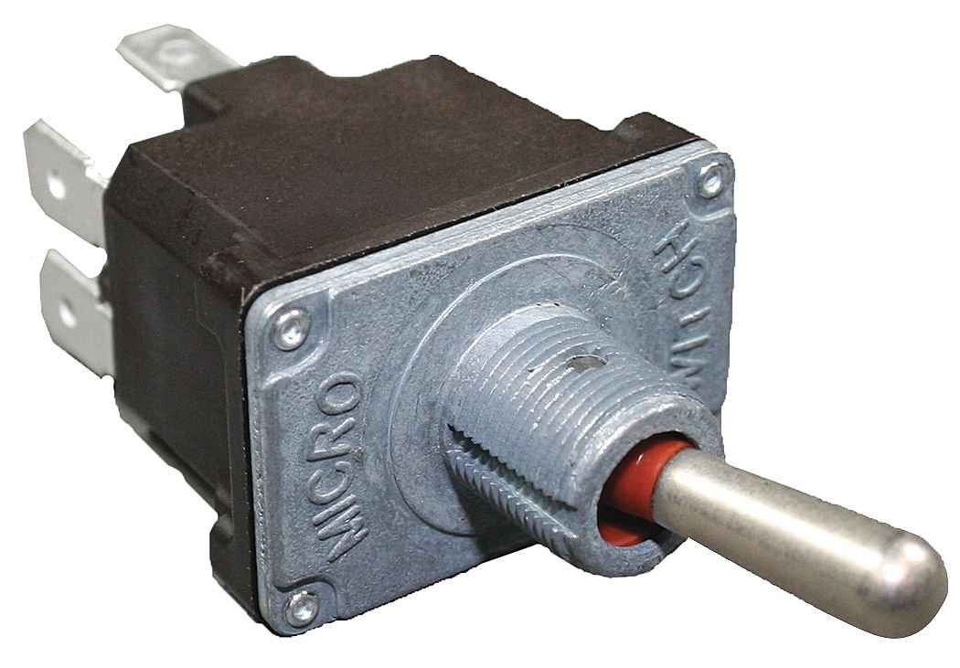 High-Quality DPDT Toggle Switch 15A 277V with Quick Connect - Perfect for Industrial Control Panels, Marine Applications, and DIY Electronics Projects