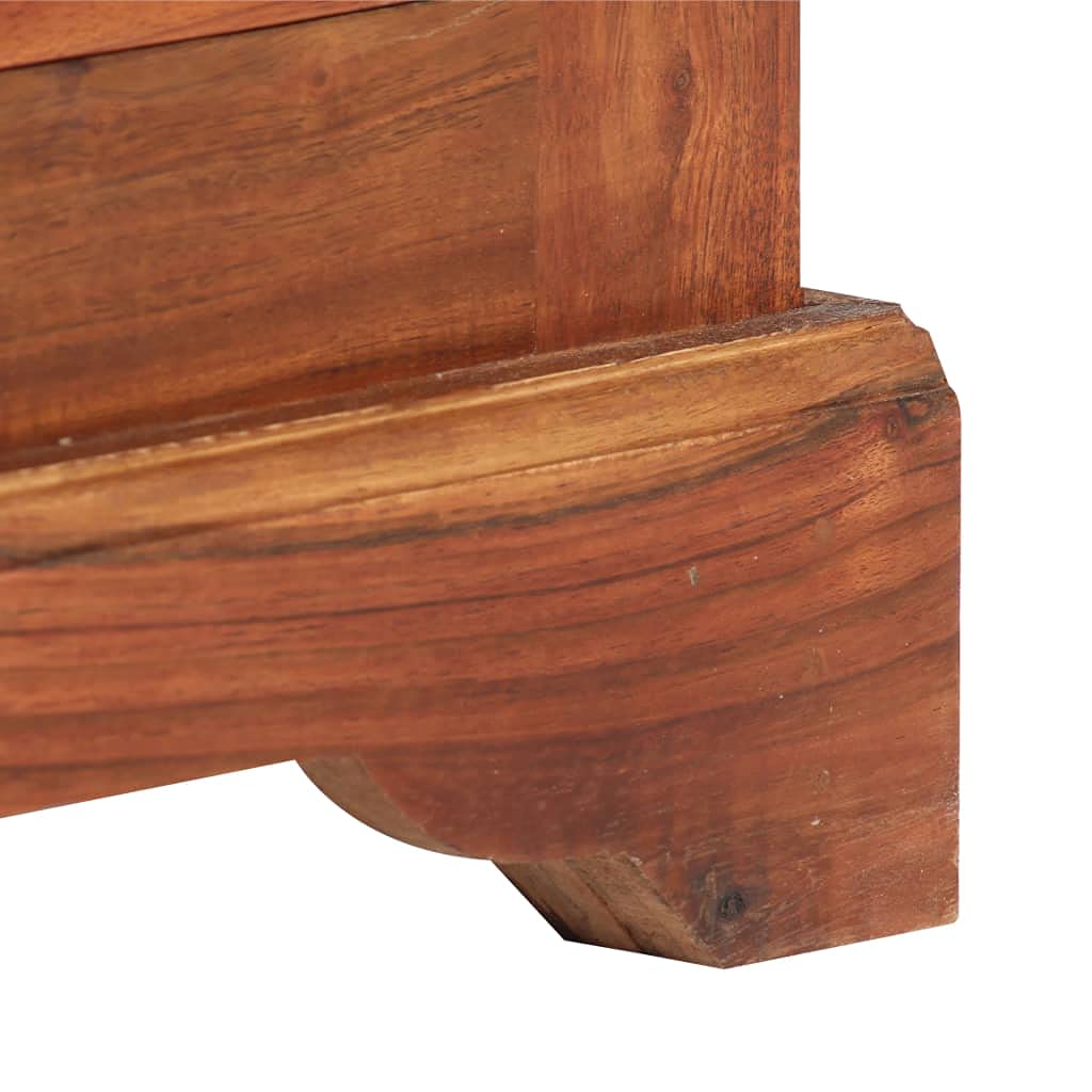 Solid Acacia Wood Storage Cabinet - 24.4