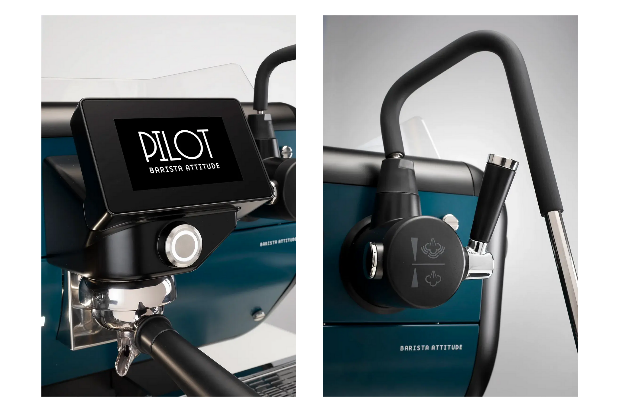 Professional Barista Attitude Pilot 3-Group Espresso Machine - Blue Pilot & Deep Black Options for Coffee Shops & Home Cafes