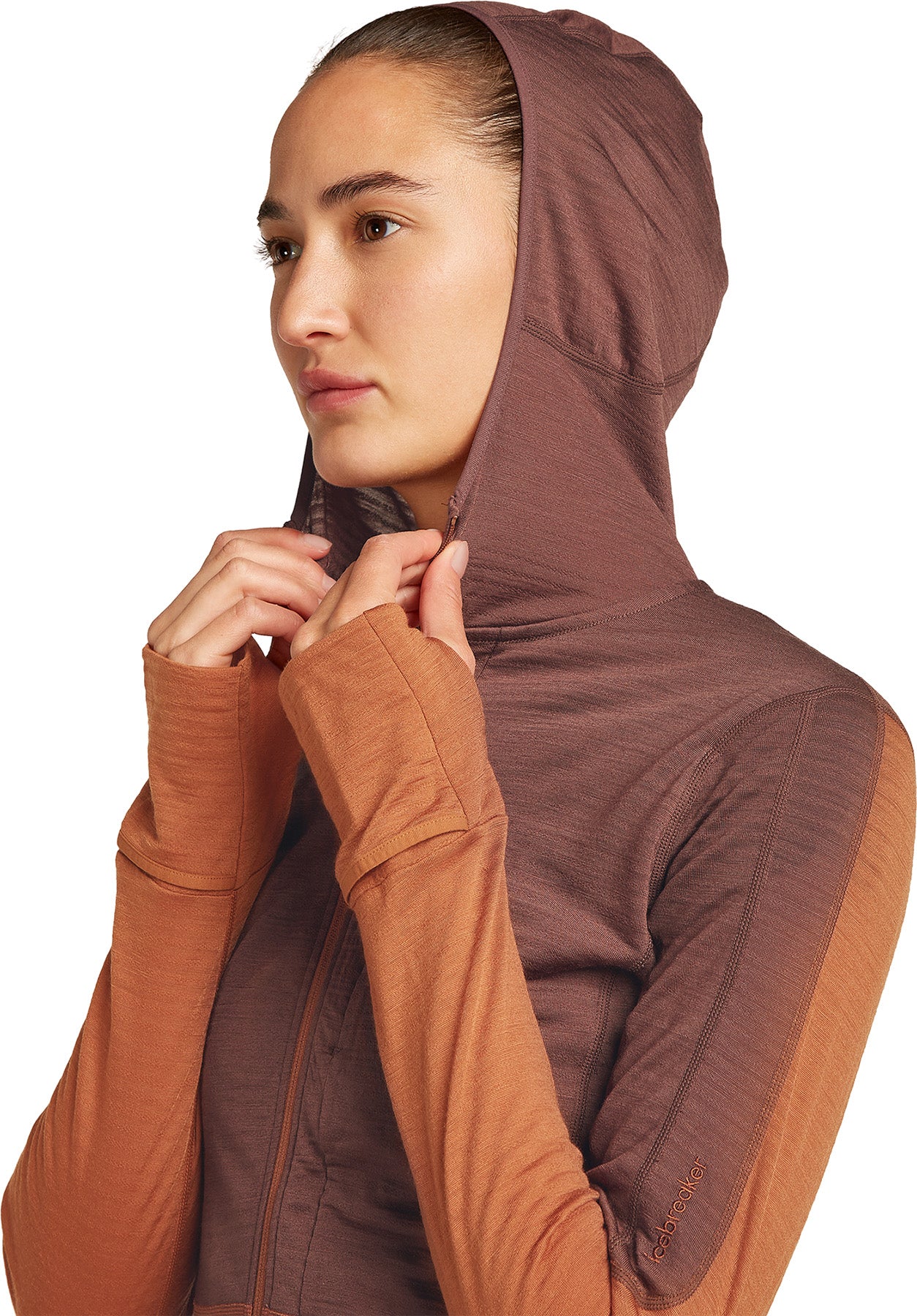 Women's Merino Wool Blend 200 RealFleece™ Descender Long Sleeve Zip Hoodie - Warm Winter Pullover for Hiking, Camping & Outdoor Activities