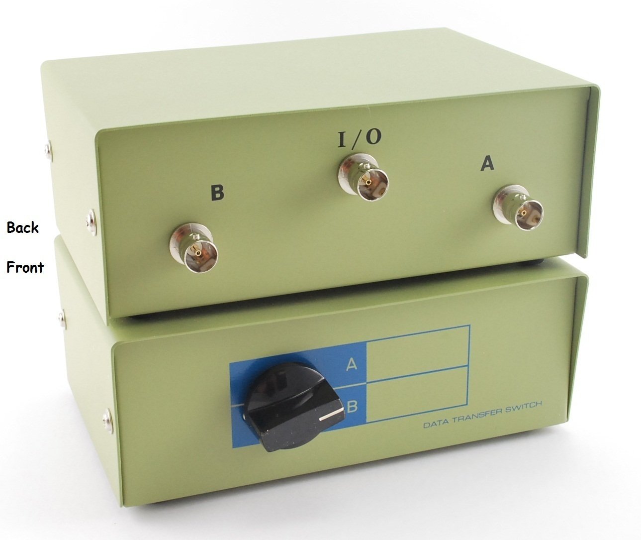 CablesOnline 2-Way Metal A/B BNC Manual Rotary Switch Box (SB-036) - High-Quality Video Signal Switcher for CCTV, Surveillance & Broadcast Systems
