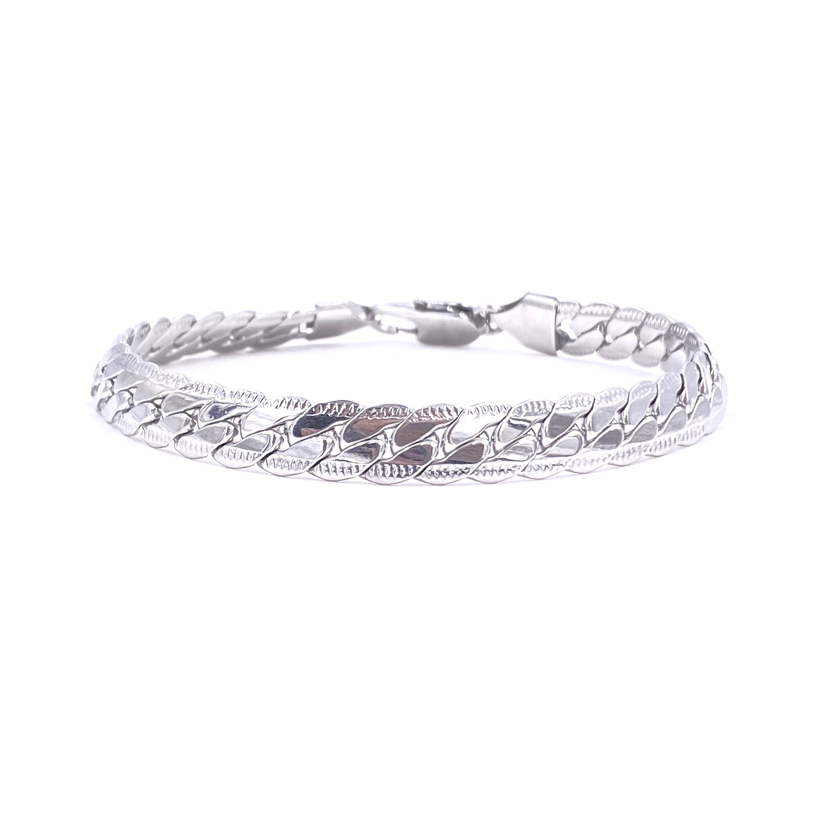 Ashley Gold Stainless Steel Curb Chain Faceted Men's Bracelet - Durable & Hypoallergenic Jewelry for Casual Wear, Date Nights & Gifts