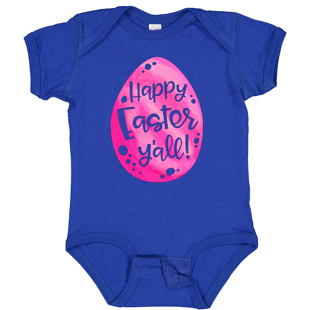 Inktastic Happy Easter Y'all Pink Easter Egg Baby Bodysuit - Cute Easter Outfit for Infants & Toddlers - Perfect for Easter Photos, Egg Hunts & Family Gatherings