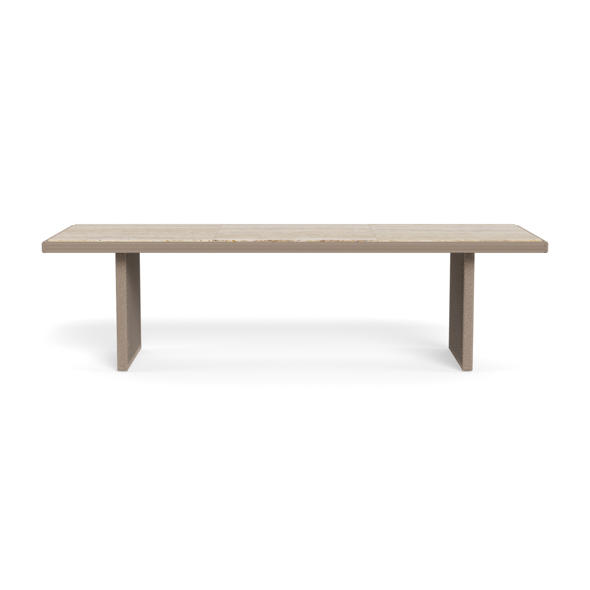 Formentera 108-inch Modern Dining Table - Solid Wood Farmhouse Table for Kitchen & Dining Room - Perfect for Family Gatherings & Dinner Parties