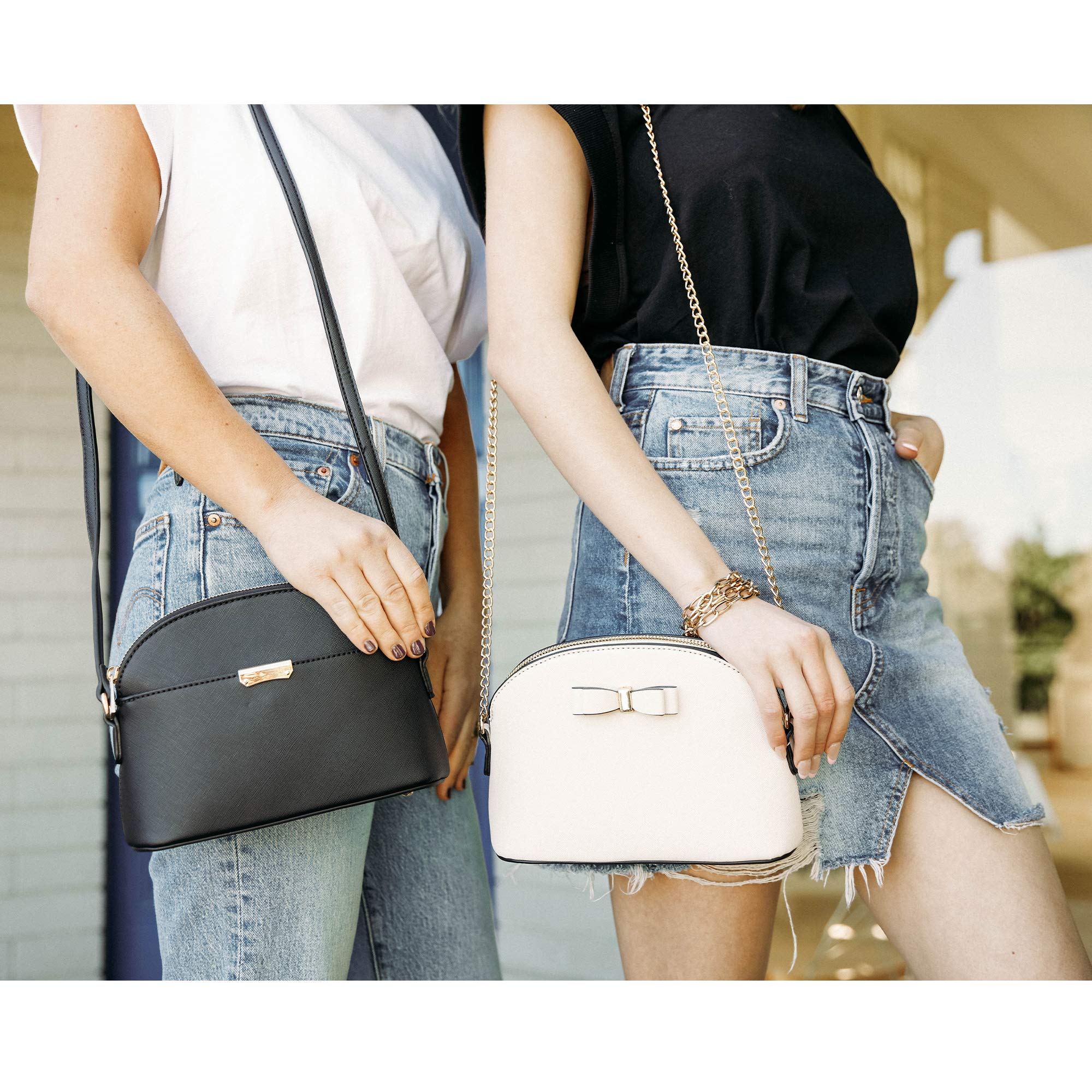 Emperia Faux Leather Crossbody Bag for Women - Stylish Dome Shoulder Purse for Daily Use