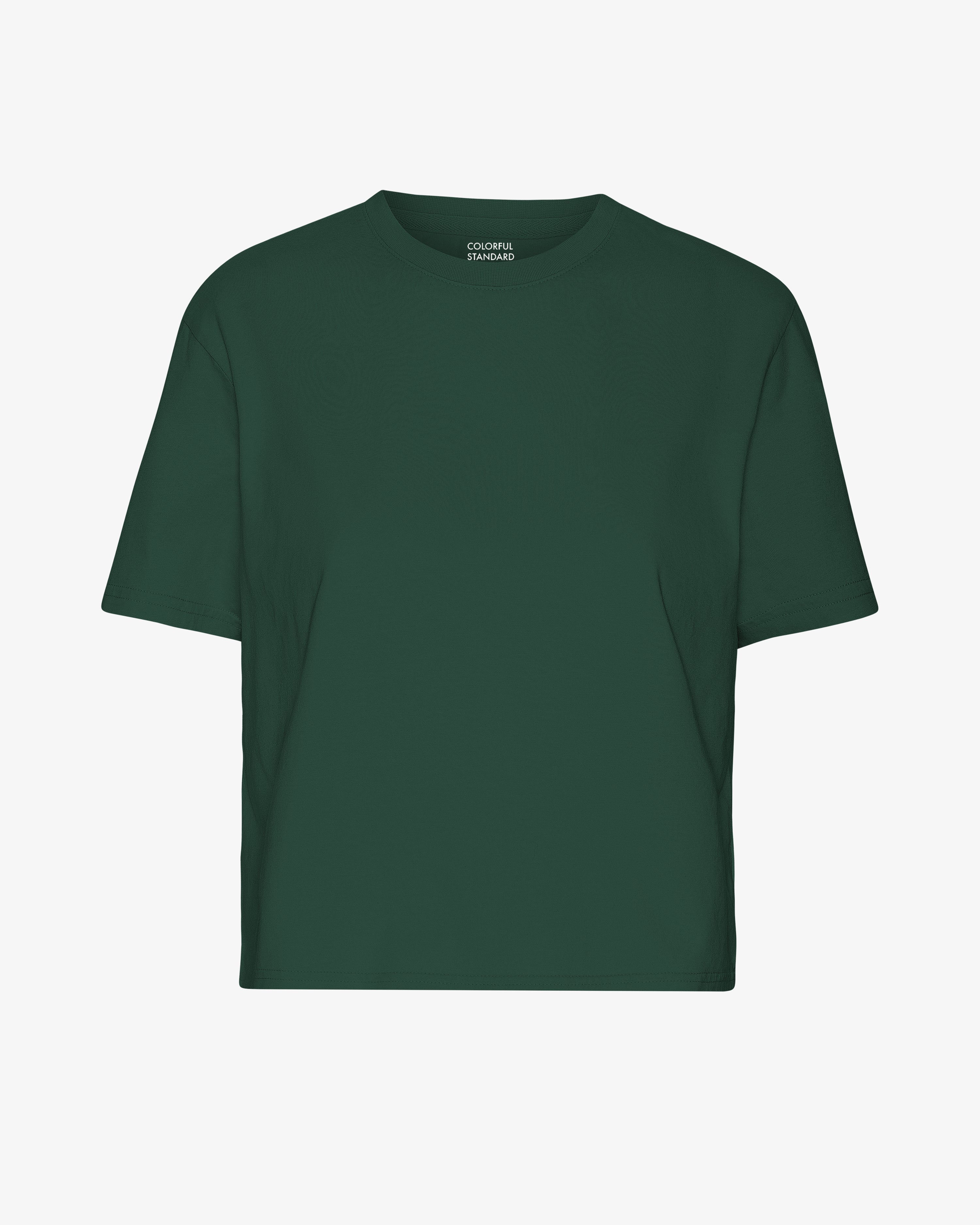 Organic Boxy Crop Tee - Emerald Green | Women's Casual Short Sleeve T-Shirt | Perfect for Yoga, Beach & Everyday Wear