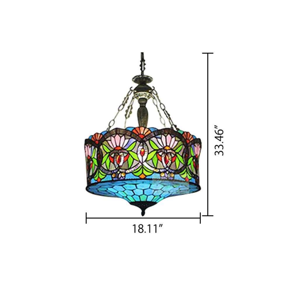 LITFAD Tiffany Style Ceiling Light - 33.46