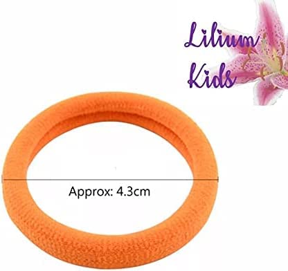 20 Pack Blue Hair Bands - Thick Snag-Free Elastic Hair Ties with Endless Design & Bright Colors | Perfect for Ponytails, Braids, Workouts and Daily Hair Styling