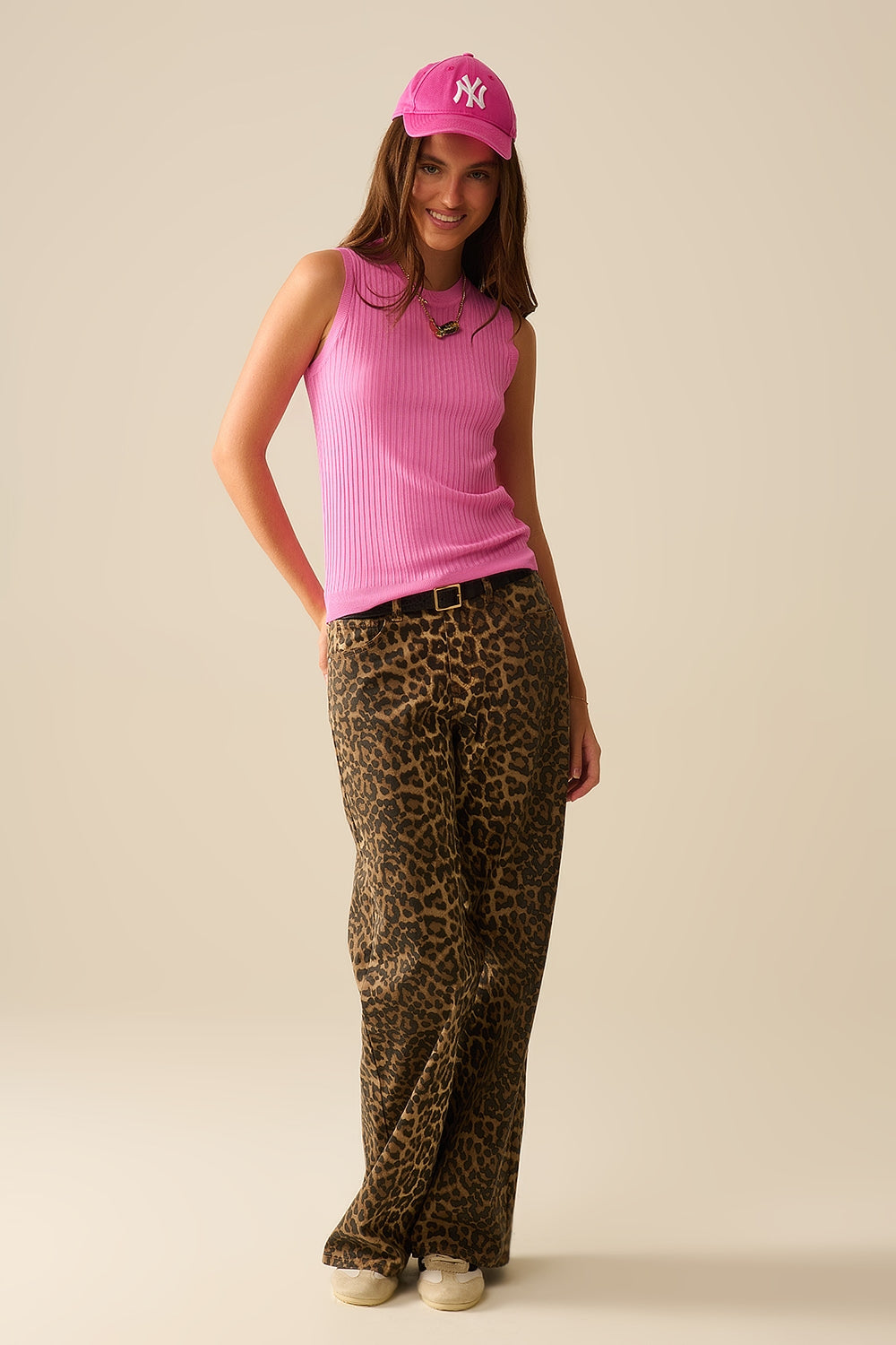 Fuchsia Ribbed Knit Sleeveless Pullover - Perfect for Layering, Casual Outfits & Summer Fashion