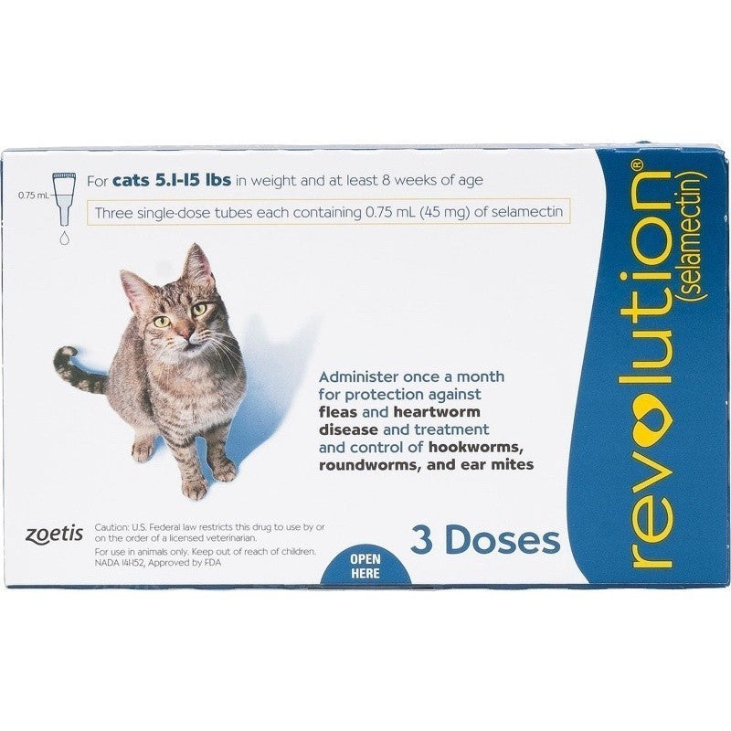 FDA Approved Revolution for Dogs & Cats - Flea & Worm Prevention Topical Treatment | Vet Recommended Spot-On Solution for Puppies, Kittens & Adult Pets | Home & Travel Protection
