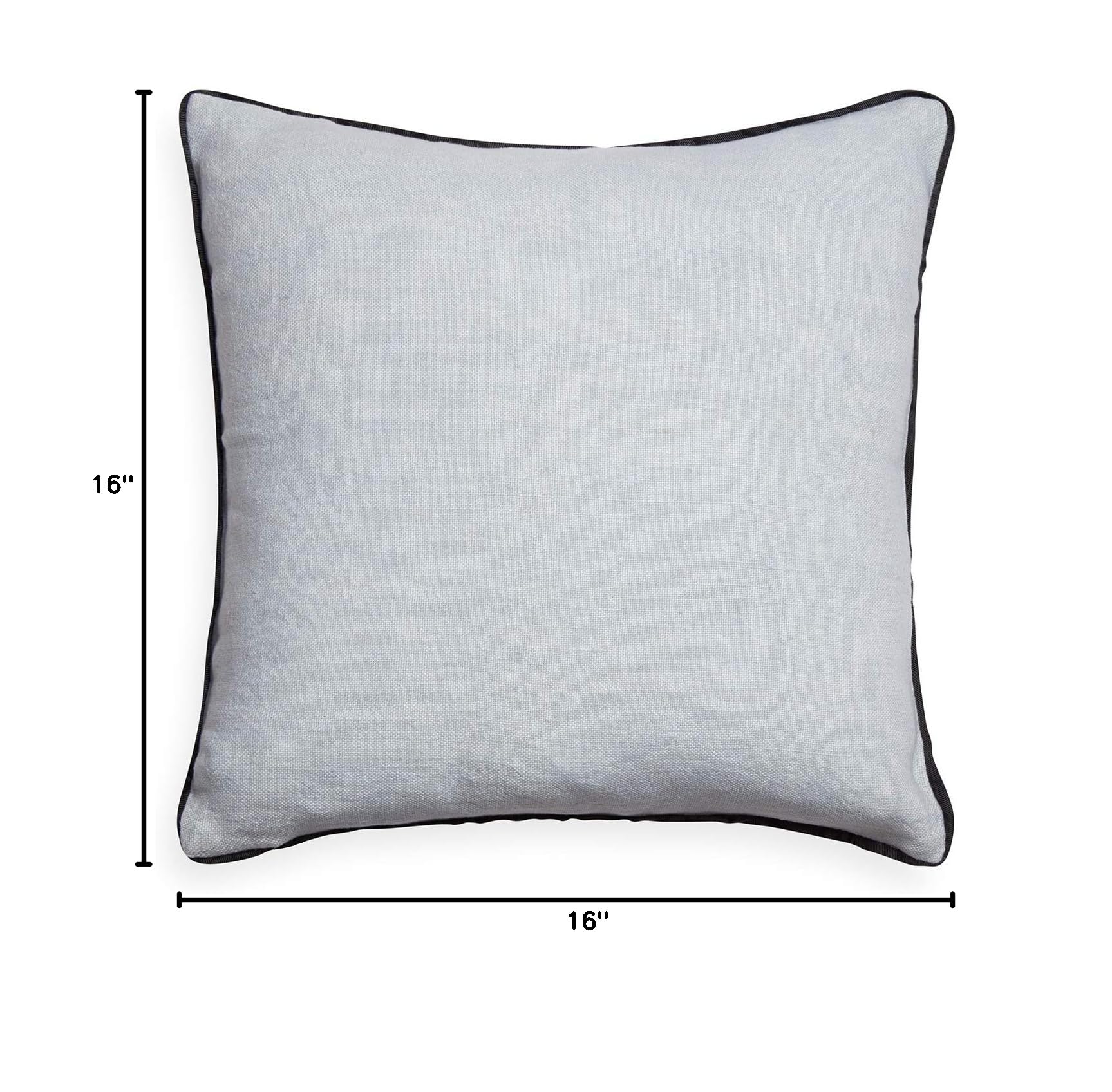 Jonathan Adler Bijoux Emblem Decorative Throw Pillow - 16 Inch Square Cushion Cover for Sofa, Bed & Home Decor